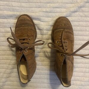 CHANEL Brown Ankle Boots